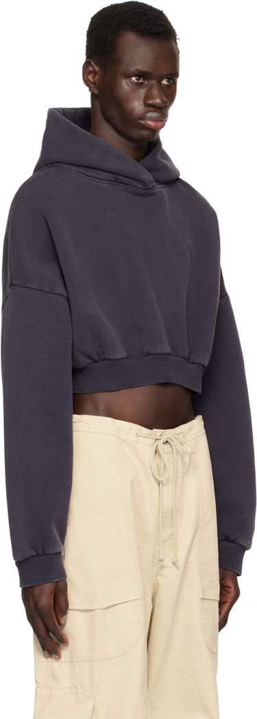Mikina Entire Studios Entire Studios Cropped Heavy Hoodie Navy | ES2392IN, 1