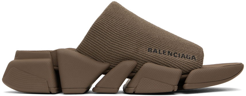 Tenisky a topánky Balenciaga Speed 2.0 Slides "Taupe" Hnedá | 711453-W2DB1-2022, 0
