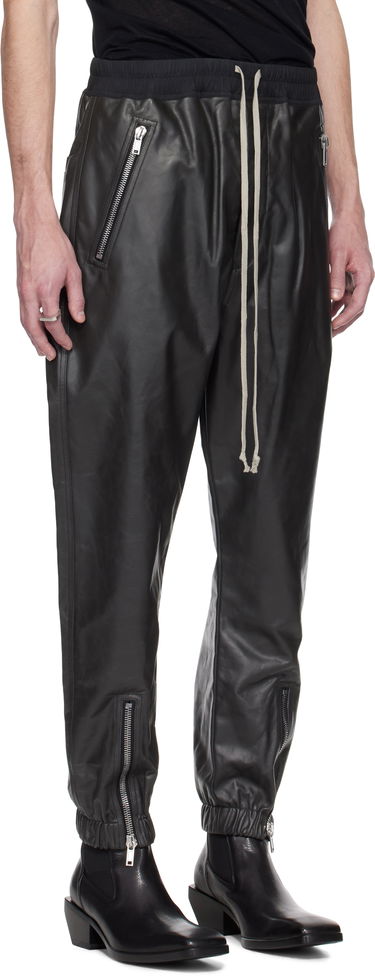 Nohavice Rick Owens Rick Owens Hollywood Tecuatl Leather Pants Čierna | RR01E5370 LTP, 1