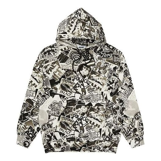 Mikina Palace Sticker Pack Graphic Print Hoodie Biela | P20CS042