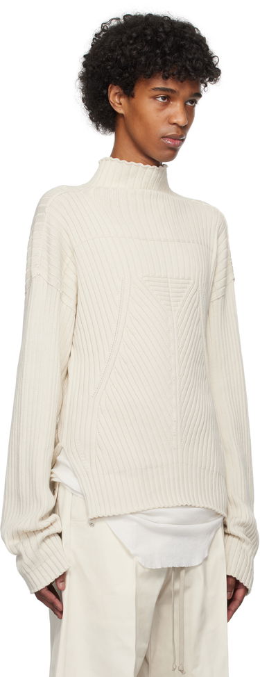 Sveter Rick Owens Rick Owens Hollywood Tabard Sweater Béžová | RU01E5663 KEC, 1