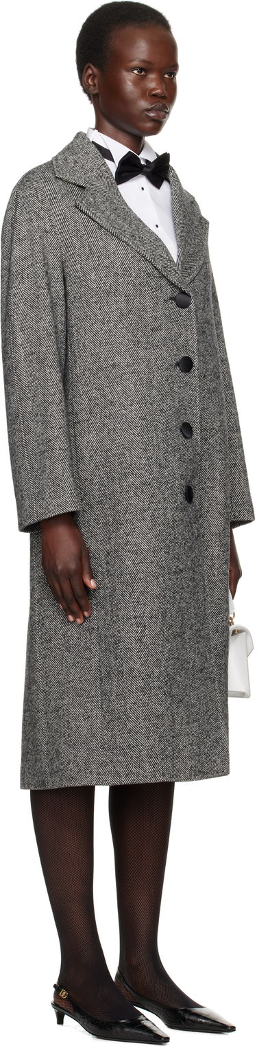 Kabáty Dolce & Gabbana Mixed Wool Long Coat Šedá | F0F1NT FCMC3, 1