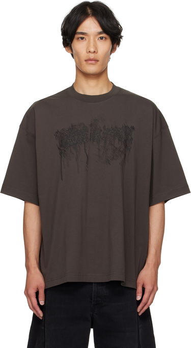 Tričko VETEMENTS Vetements Cradle of Filth Double Dripping Logo T-Shirt Hnedá | UCF76TR450C, 0