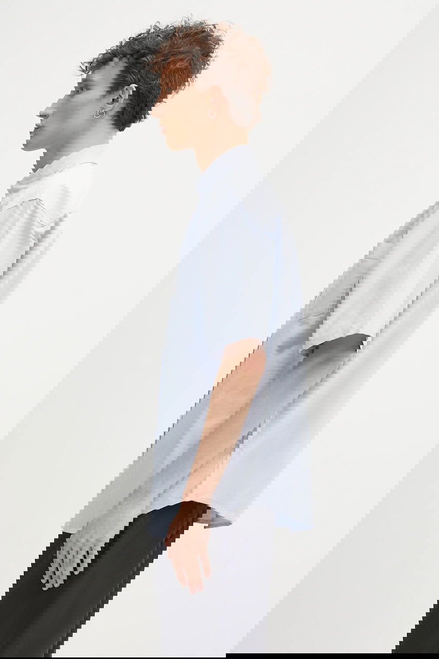 Košeľa Carhartt WIP Relaxed Short Sleeve Braxton Shirt with Button-Down Collar Modrá | I031454.1ONXX, 1