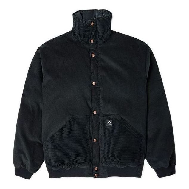 Bomber bunda Converse Stand Collar Puffer Jacket Čierna | 10023796-A01