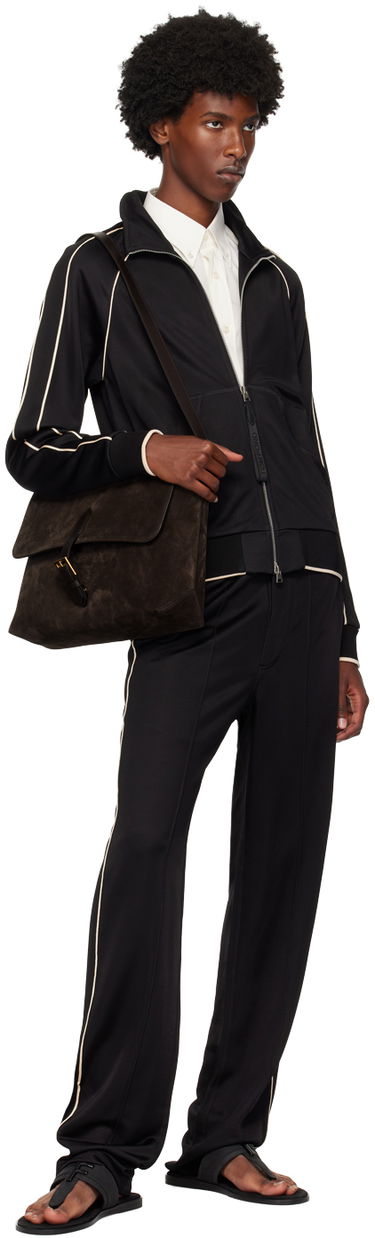 Taška cez rameno Tom Ford TOM FORD Suede Messenger Bag Hnedá | H0516-LCL323G, 3