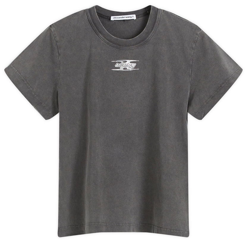 Tričko Alexander Wang Logo Graphic T-shirt Šedá | 4CC4241514-208A