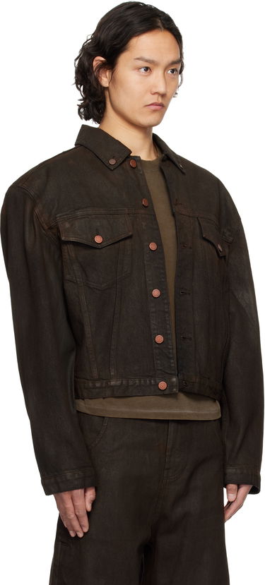 Bunda Entire Studios Entire Studios Shrunken Denim Jacket Hnedá | ESU-S25-11002-MU, 4