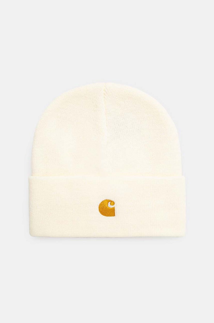Kulicha Carhartt WIP Chase Knitted Beanie with Embroidered Logo Biela | I026222.0SHXX