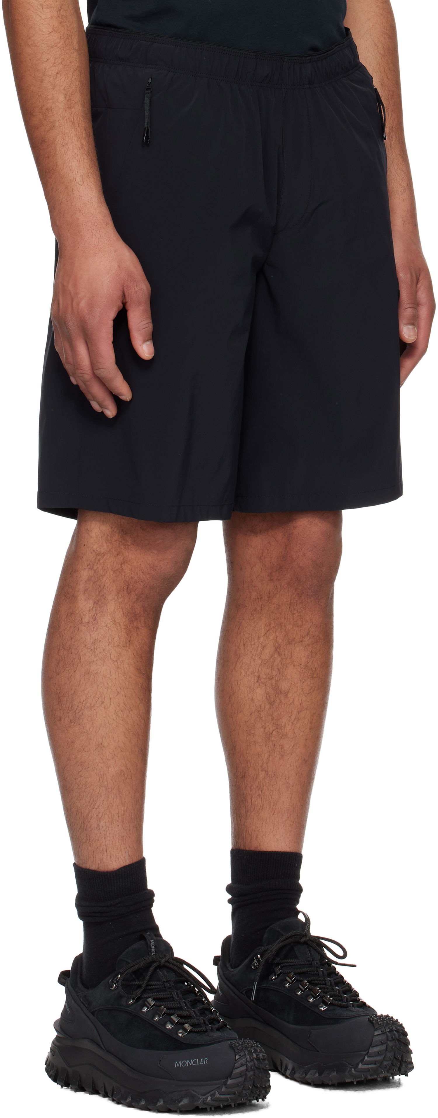 Šortky Moncler Moncler Logo Patch Shorts Čierna | K10912B0000759865, 1