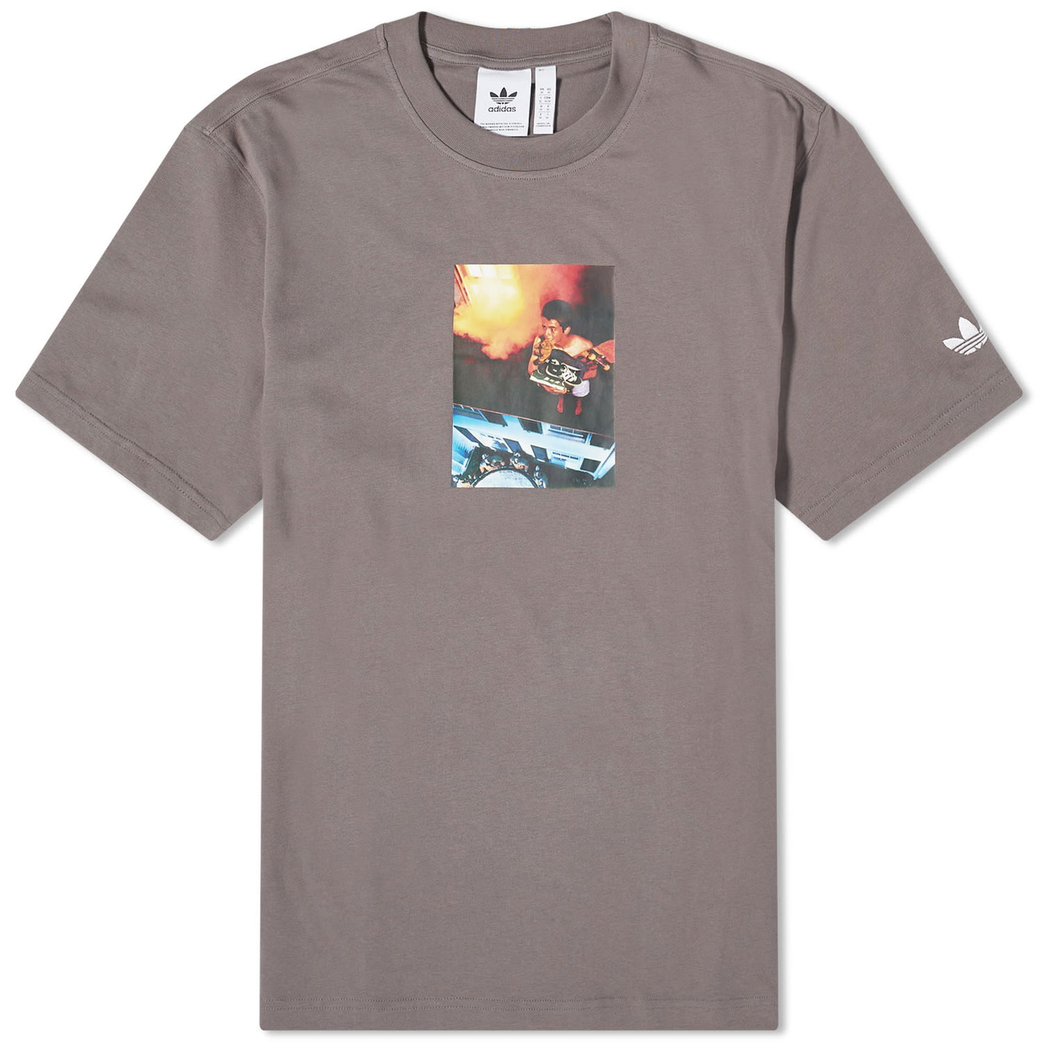 Tričko adidas Originals Picture T-shirt "Charcoal" Hnedá | IM9680, 0