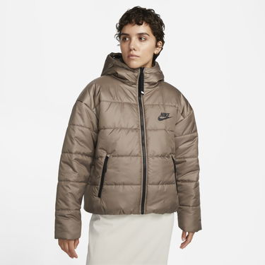 Prešívaná bunda Nike Sportswear Therma-FIT Repel Women's Synthetic-Fill Hooded Jacket Hnedá | DX1797-040, 0