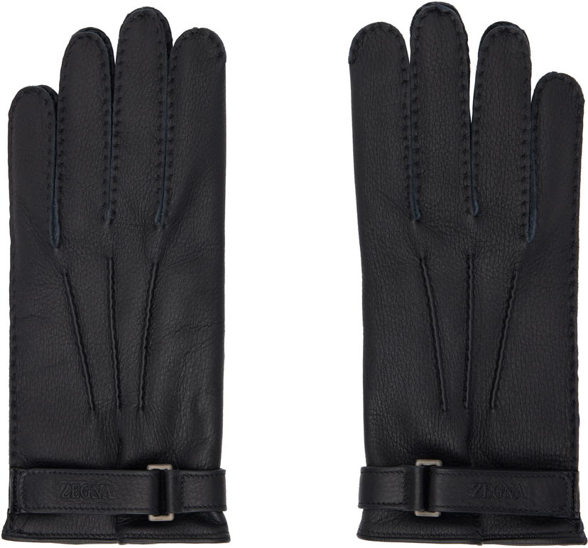 Rukavice ZEGNA Deerskin Gloves Čierna | Z4G00G-G40