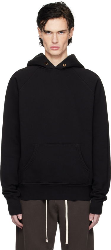 Mikina LES TIEN Les Tien Heavyweight Raglan Hoodie Čierna | CF-1098, 0