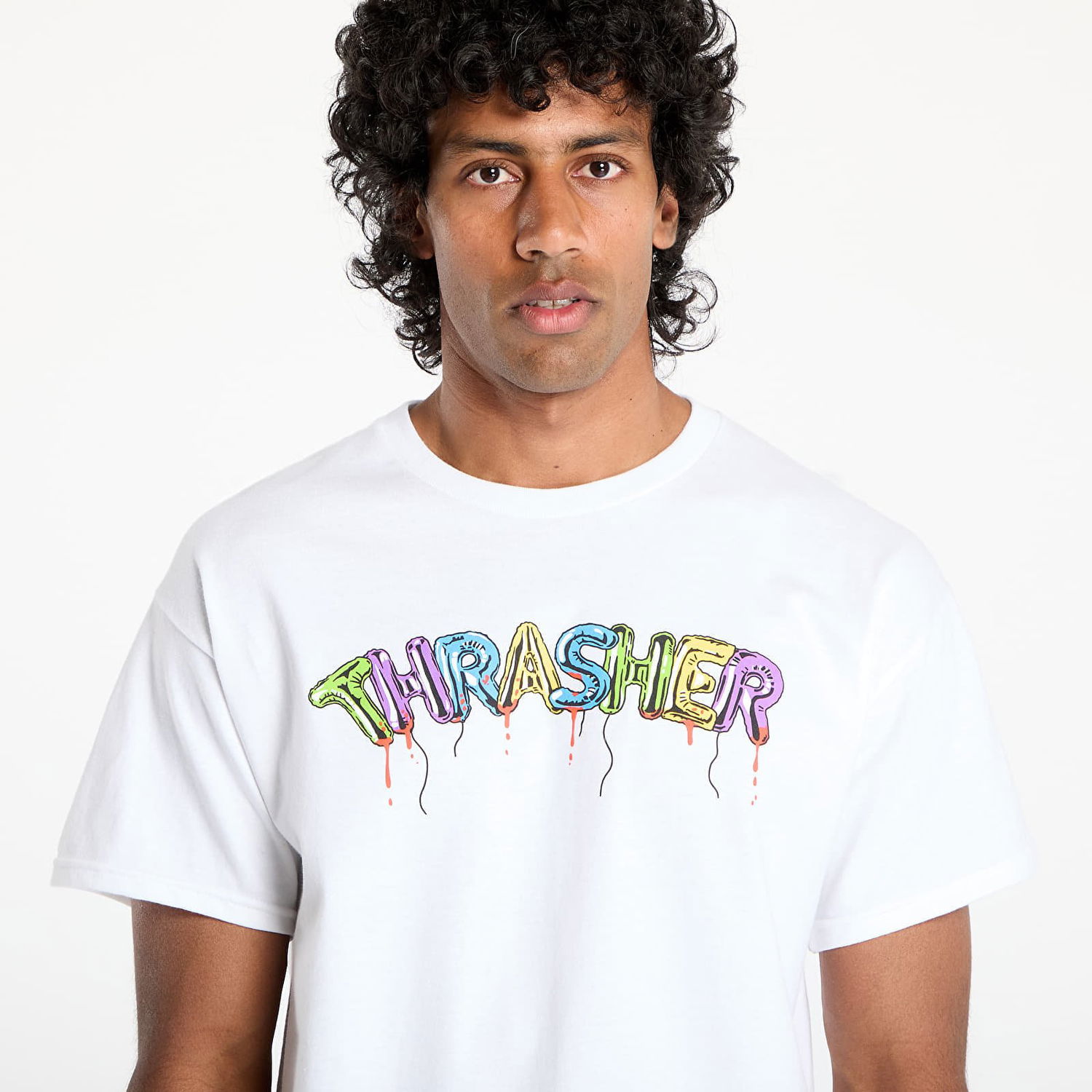 Tričko Thrasher Thrasher Balloons T-Shirt Biela | 145696, 1