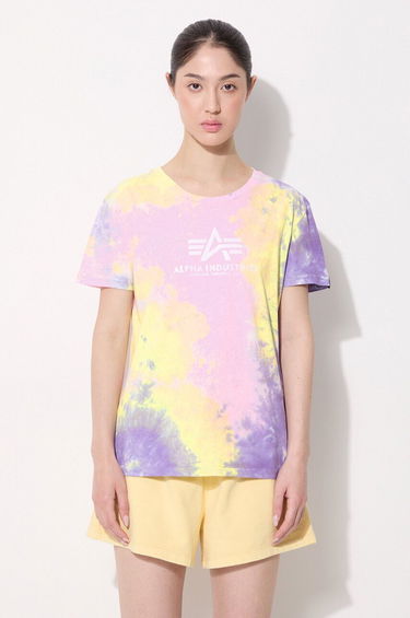 Tričko Alpha Industries Basic Tee Batik T-Shirt Ružová | 116084.536, 0
