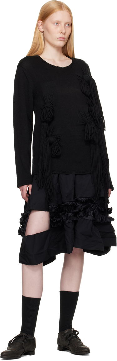 Sveter Comme des Garçons Homme Plus Acrylic Wool Jersey Knot Sweater Čierna | PO-N001-051, 3