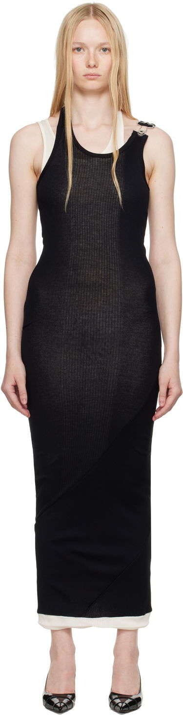 Šaty Jean Paul Gaultier Jean Paul Gaultier 'The Draped Double' Maxi Dress Čierna | 25/34-F-RO384-J092-0003, 0