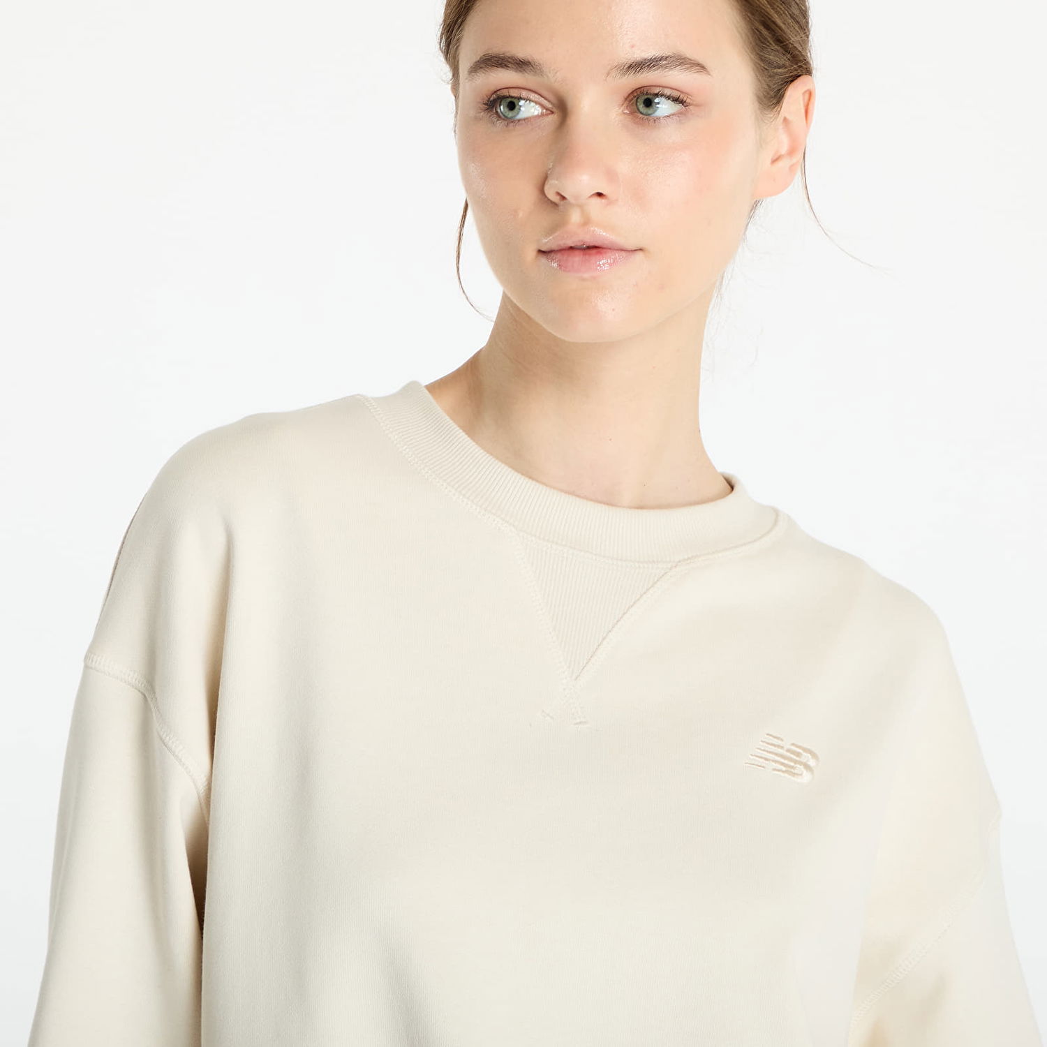 Mikina New Balance hoodie Béžová | WT41500LIN, 1