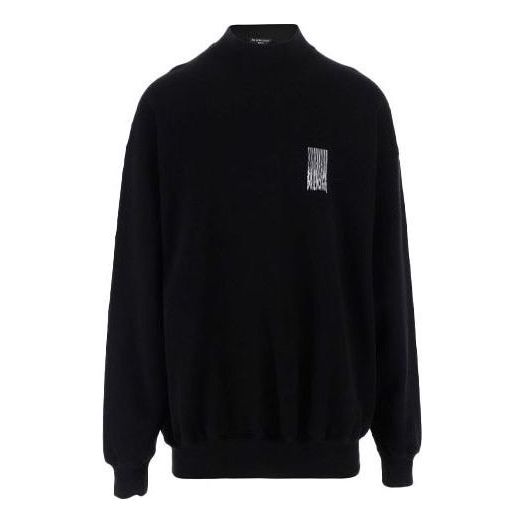 Sveter Balenciaga Crewneck Barcode Sweater Čierna | 652981TKVE61070