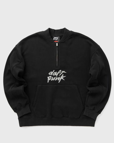 Mikina Pleasures Daft Punk Primetime Quarter Zip Sweatshirt Čierna | P25DP006-BLACK, 0