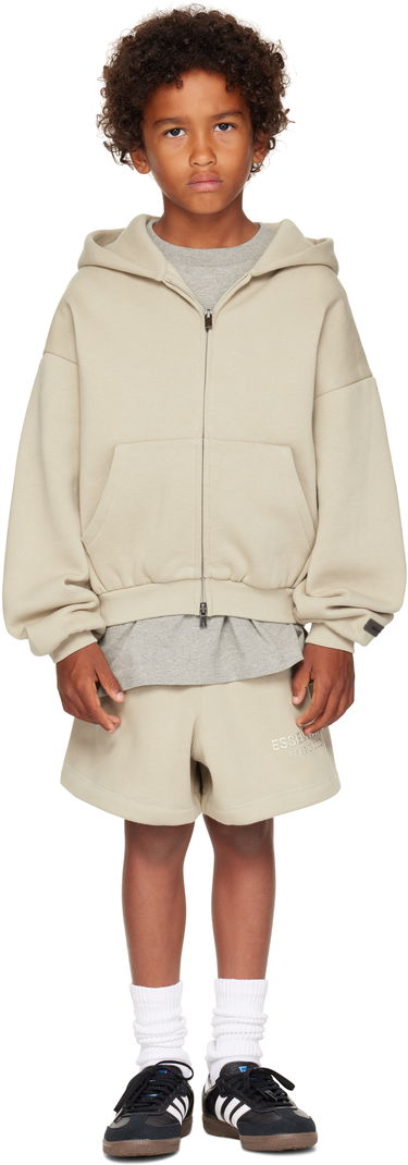 Mikina Fear of God ESSENTIALS Kids Fleece Zip-Up Hoodie Béžová | 785SP252036K, 3