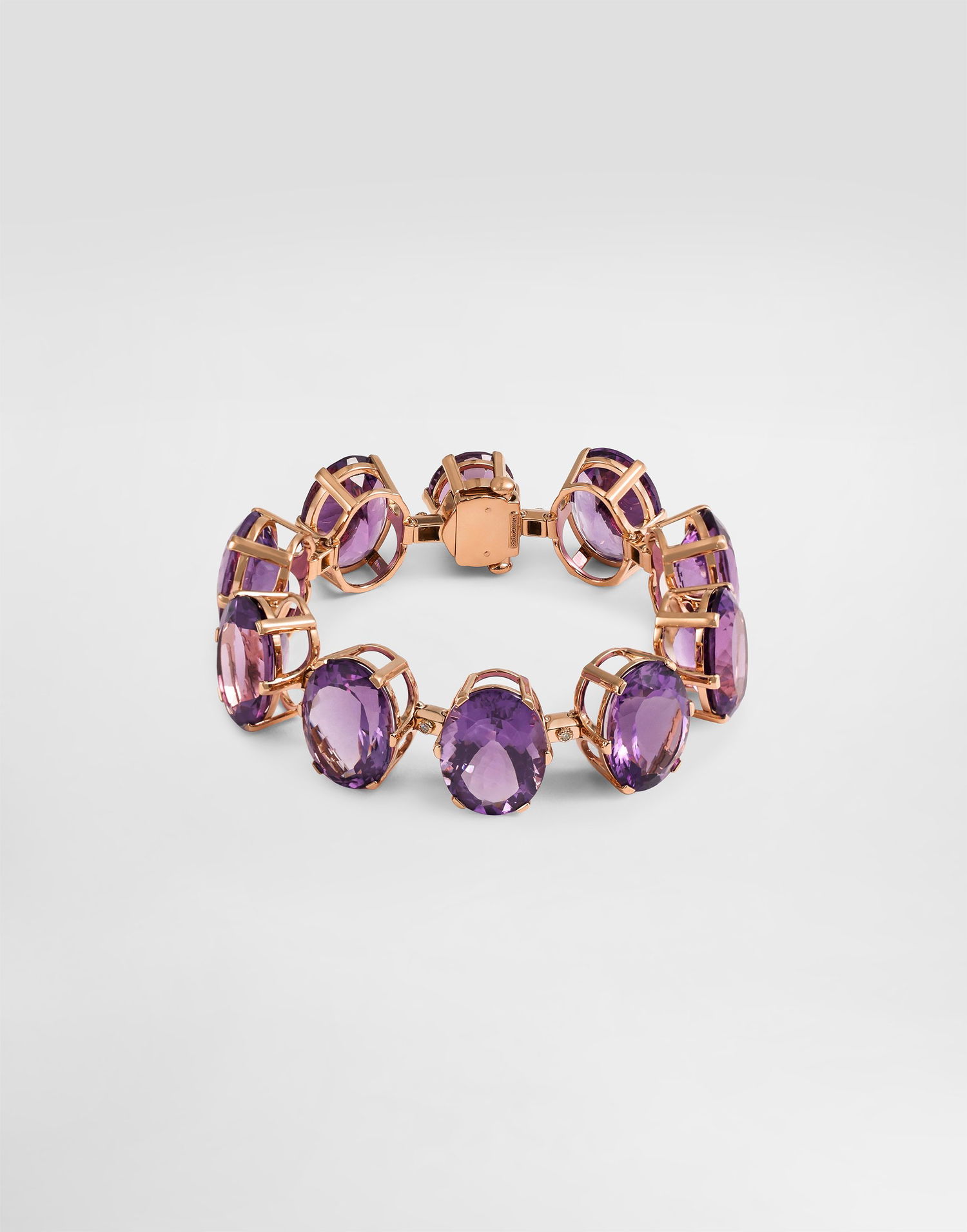 Náramok Dolce & Gabbana Anna Bracelet In 18-carat Red Gold With Amethysts And Diamonds Fialová | WBSB1GWAME18M307, 0