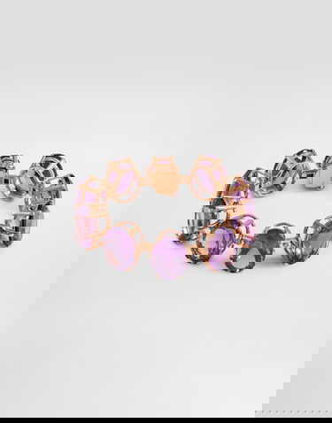 Náramok Dolce & Gabbana Anna Bracelet In 18-carat Red Gold With Amethysts And Diamonds Fialová | WBSB1GWAME18M307, 0