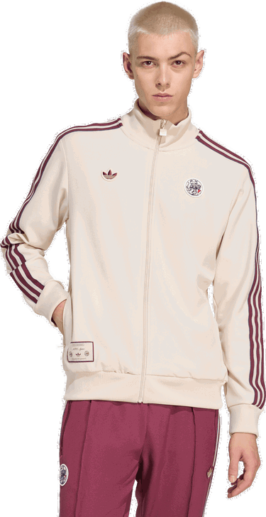 Bunda adidas Originals Ajax Amsterdam Terrace Icons Track Top Béžová | jm7347, 4
