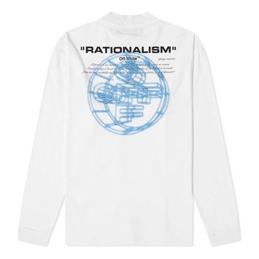 Tričko Off-White 3D Logo Print Long Sleeve T-Shirt Biela | OMAB032R201850030188, 0