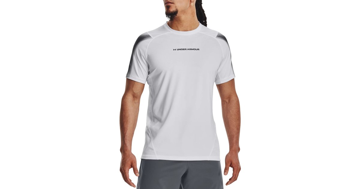 Tričko Under Armour HG Armour Nov Fitted Tee Biela | 1377160-100, 1