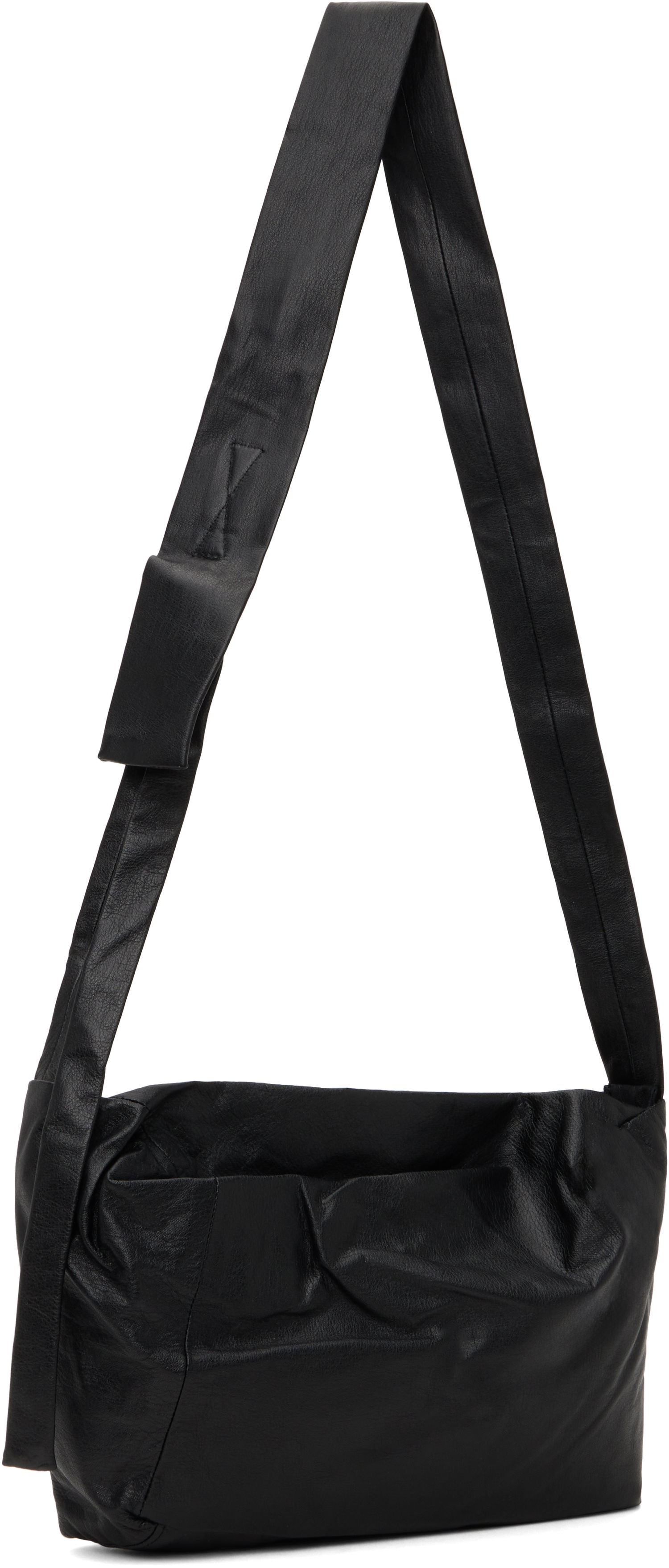 Taška cez rameno Yohji Yamamoto Yohji Yamamoto Puff Leather Shoulder Bag Čierna | DA-I77-791, 1