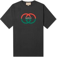 Tričko Gucci Interlocking Logo T-Shirt Čierna | 771758-XJF68-1152, 1