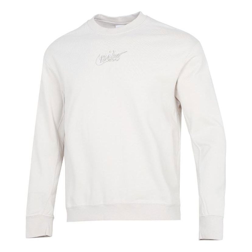 Mikina Nike Embroidered Logo Pullover Béžová | DR7836-104