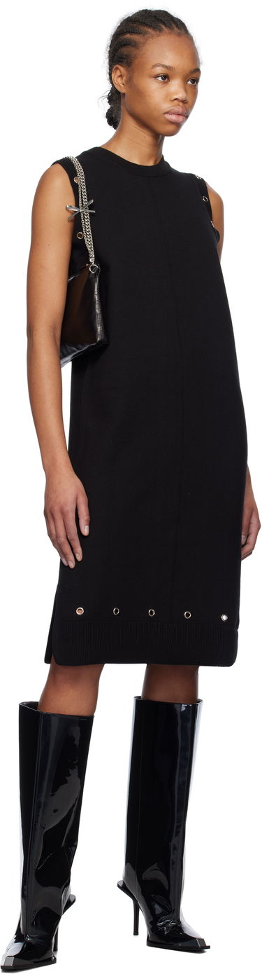 Šaty We11done We11done Eyelet Knit Mini Dress Čierna | WD-KD0-25-660-W-BK, 3
