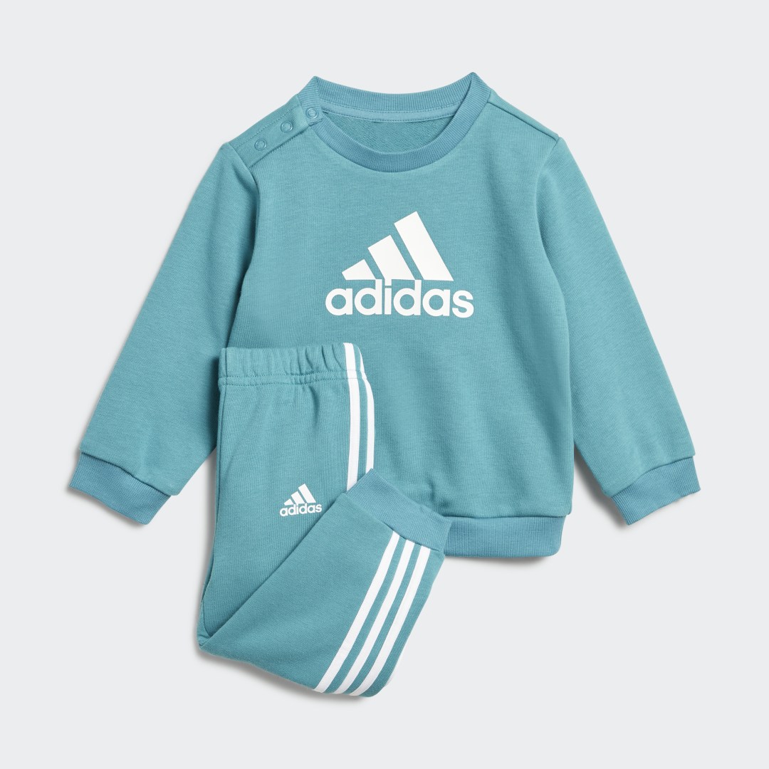 Súprava adidas Performance Badge of Sport French Terry Set Tyrkysová | IK3108, 0