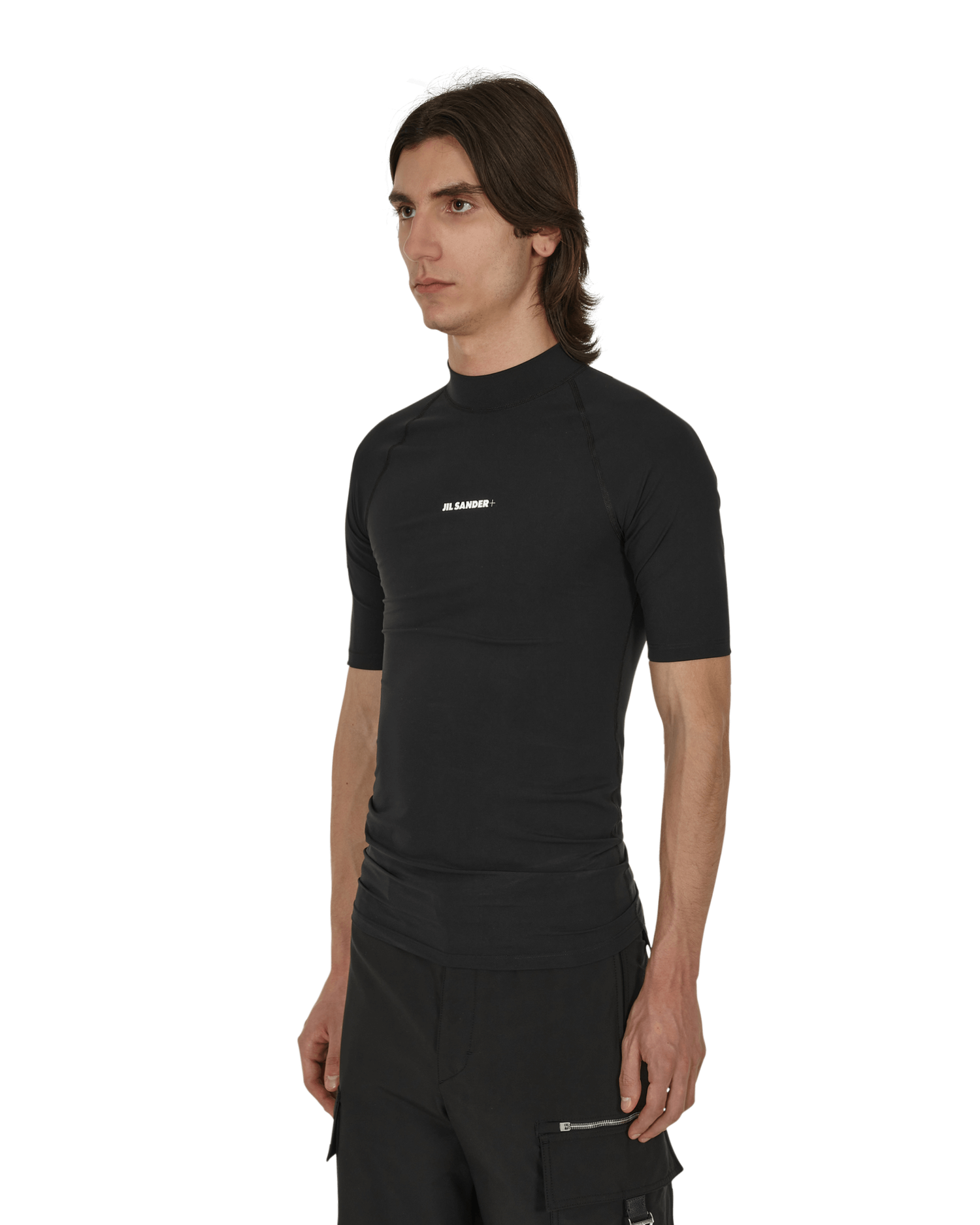 Tričko Jil Sander Logo Rash Guard Black Čierna | JPUU783503-MU478008 001, 1