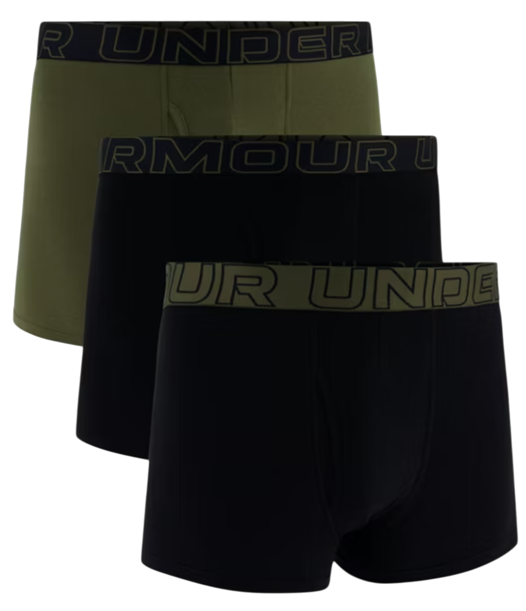Boxerky Under Armour Under Armour SOLID 3" Boxer Shorts (3-Pack) Zelené | 1383891-005, 0
