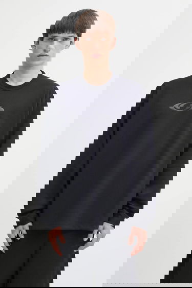 Tričko Maison Margiela MM6 Maison Margiela x Salomon Collaboration Long-sleeved Textured T-shirt Čierna | SH0NH0020.M20139.899, 0