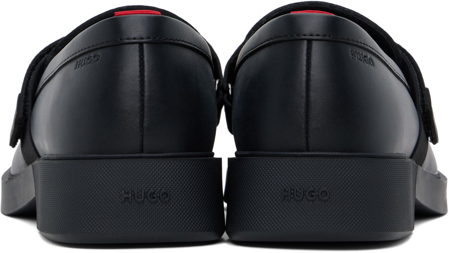 Tenisky a topánky BOSS Hugo Black Leather Loafers Čierna | 50536228, 1