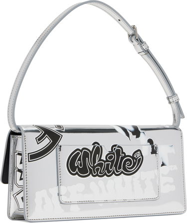 Kabelka Off-White Jitney 1.0 Printed Shoulder Bag Metalická | OWNN172S25FAB0027210, 2
