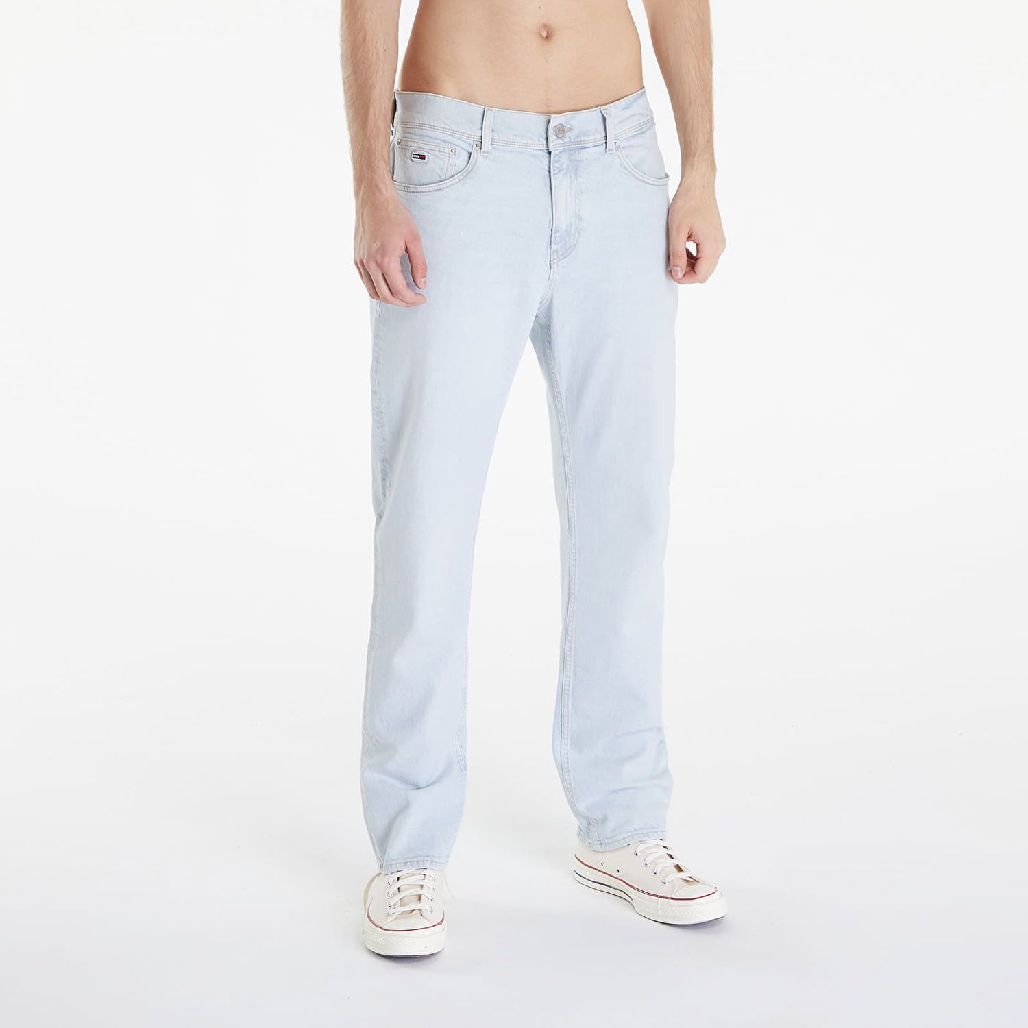 Džínsy Tommy Hilfiger Ethan Relaxed Straight Jeans Denim Light Modrá | DM0DM18769 1AB, 0