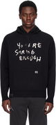 Slogan Knit Hoodie