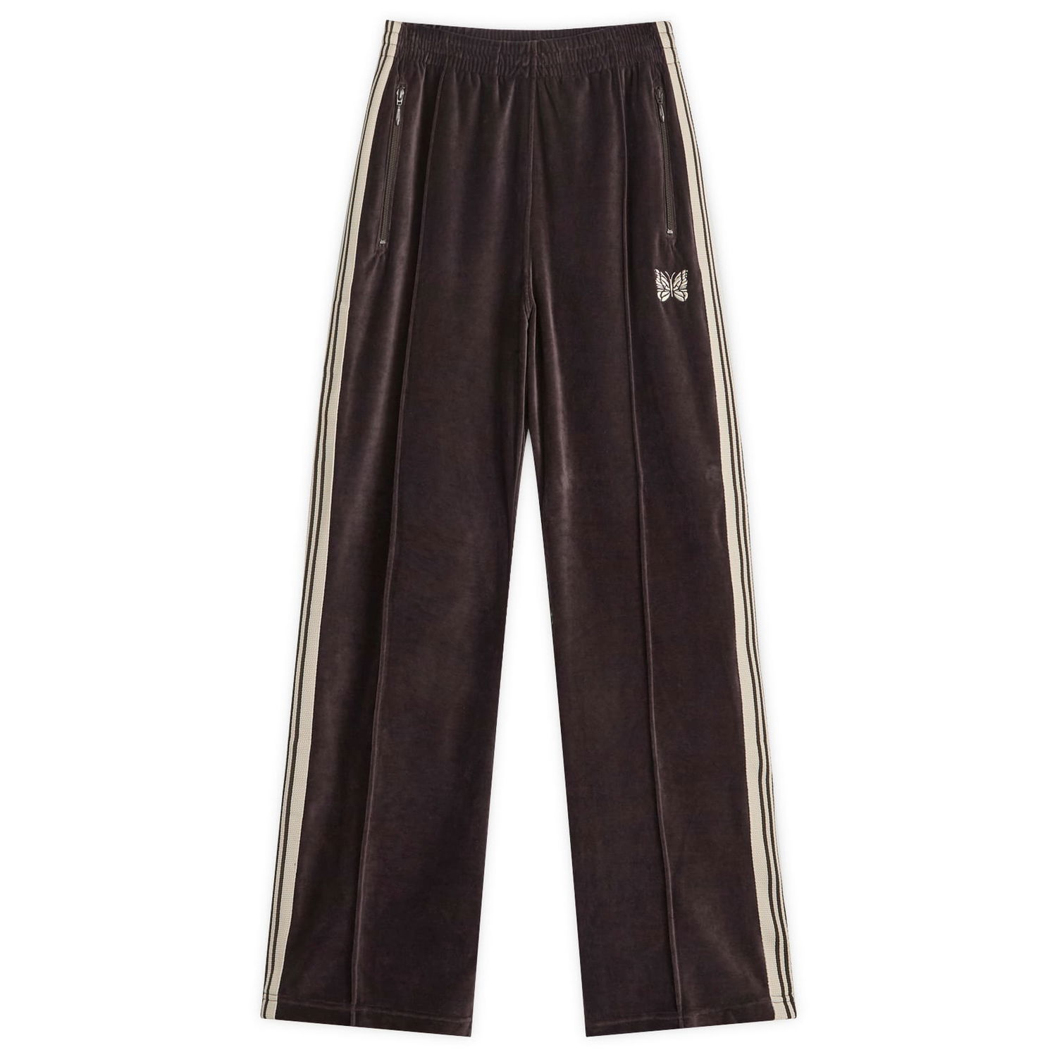 Tepláky Needles Needles Velour Track Pants, Size Large Hnedá | QV321-B, 0