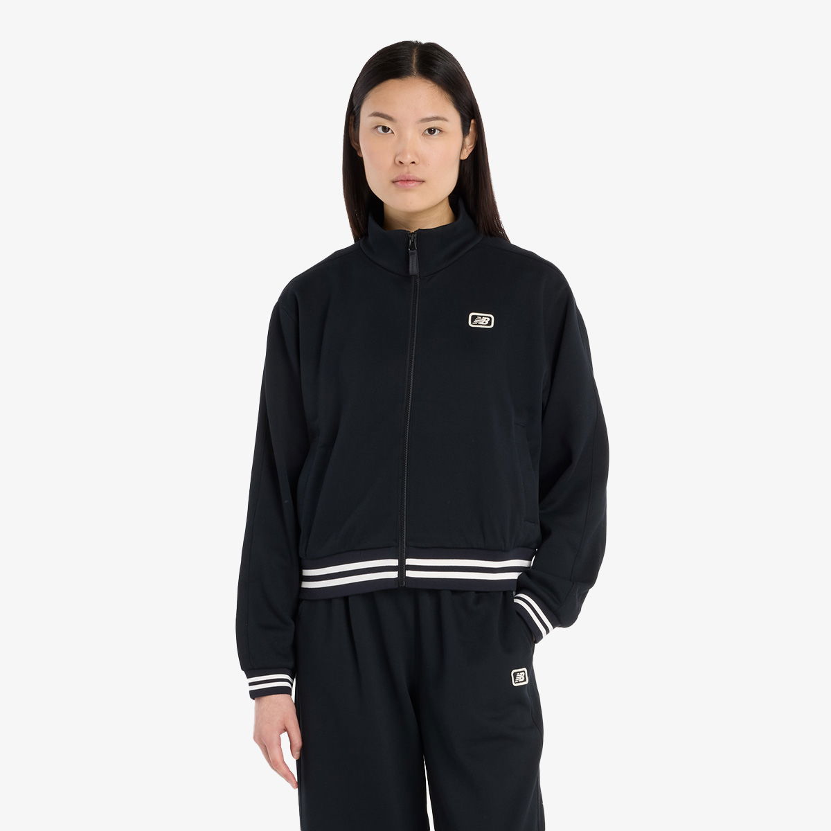 Bunda New Balance Post Season Track Jacket Čierna | WJ53505-BK, 1
