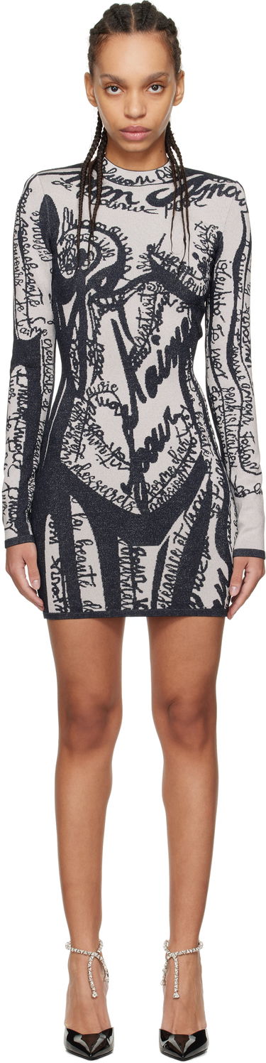 Šaty Balmain Balmain Body Motif Minidress Rôznofarebný | EF1R8739KH94, 0