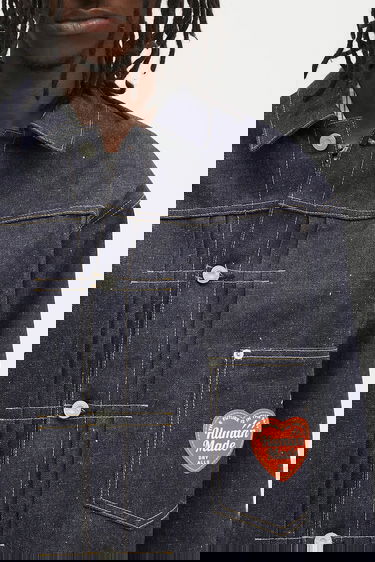 Bunda Human Made Human Made Denim Work Jacket Modrá | HM29JK002, 3