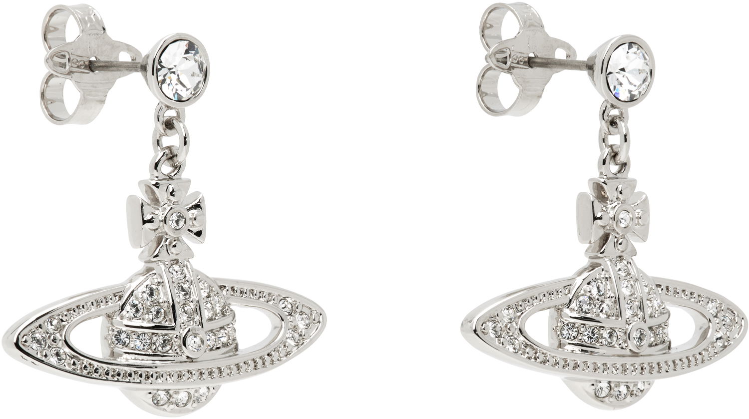Náušnice Vivienne Westwood Mini Bas Relief Drop Earrings Metalická | 62020025-02P116-CN, 1