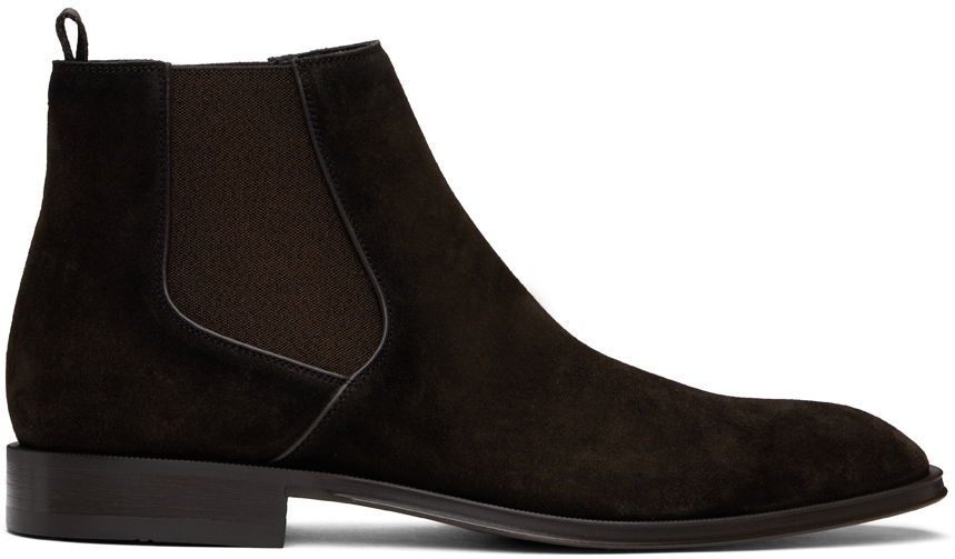 Oblečenie BOSS BOSS Suede Chelsea Boots Hnedá | 50516470, 0