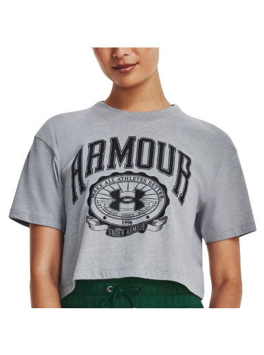 Crop Top Under Armour Collegiate Crop Top Šedá | 1379402-035